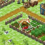 A farming simulation game with characters, animals, and crops